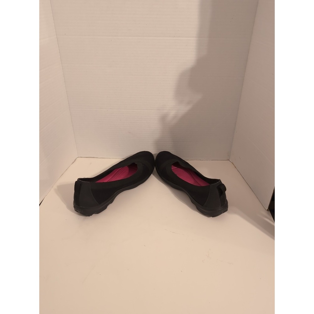 Crocs Women's Black Busy Day Stretch Skimmer Shoes Casual Comfort - Picture 7 of 9